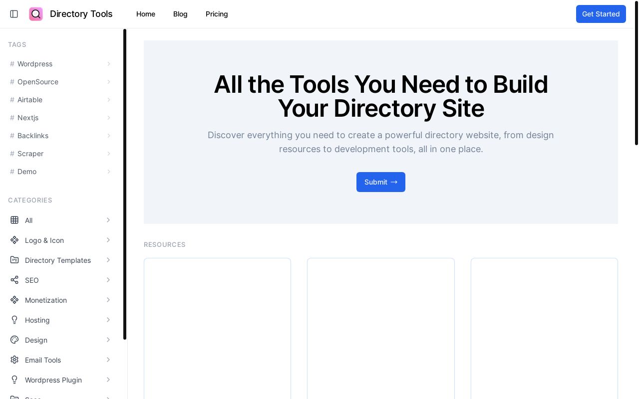 做了个导航站工具集合 Directory Tools，大家帮看看设计如何？