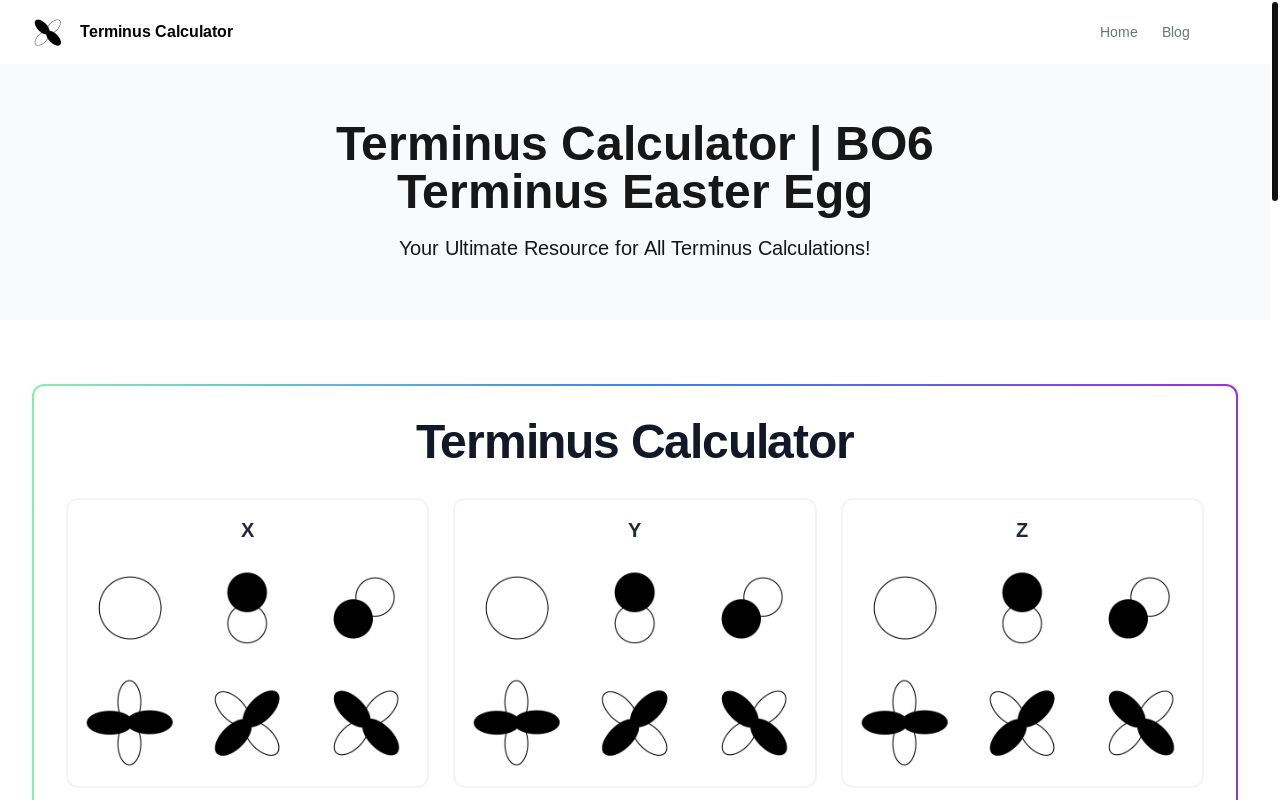 有玩使命召唤 21 的吗？做了个关于终结岛彩蛋 XYZ 解谜的网站~