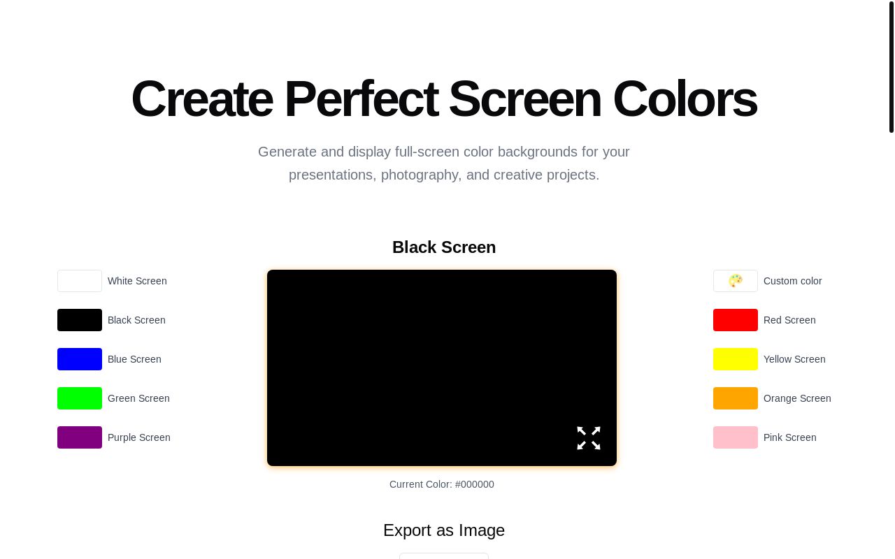 Create Screen Colors