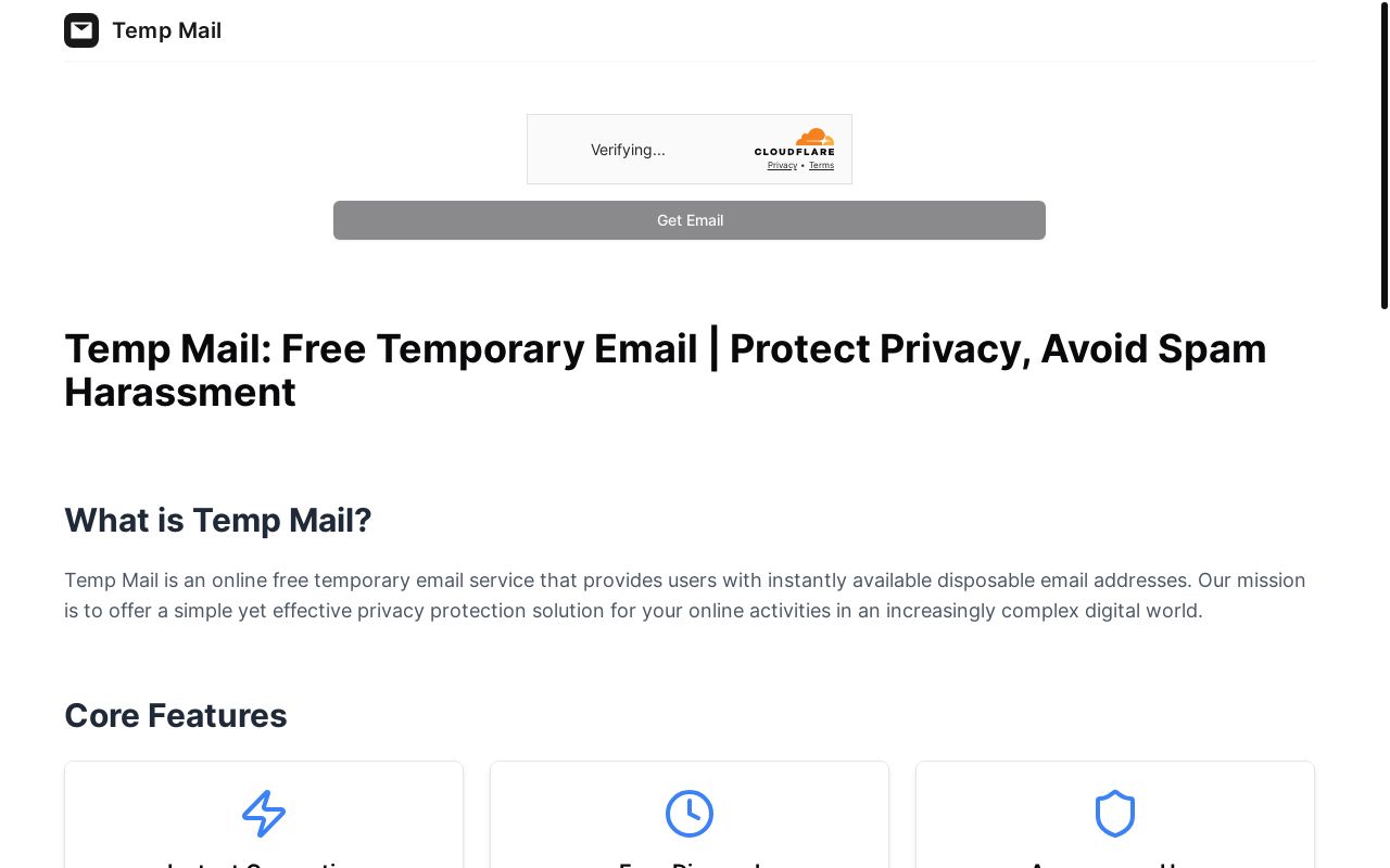 免费在线的临时邮箱，保护隐私，避免垃圾邮件骚扰