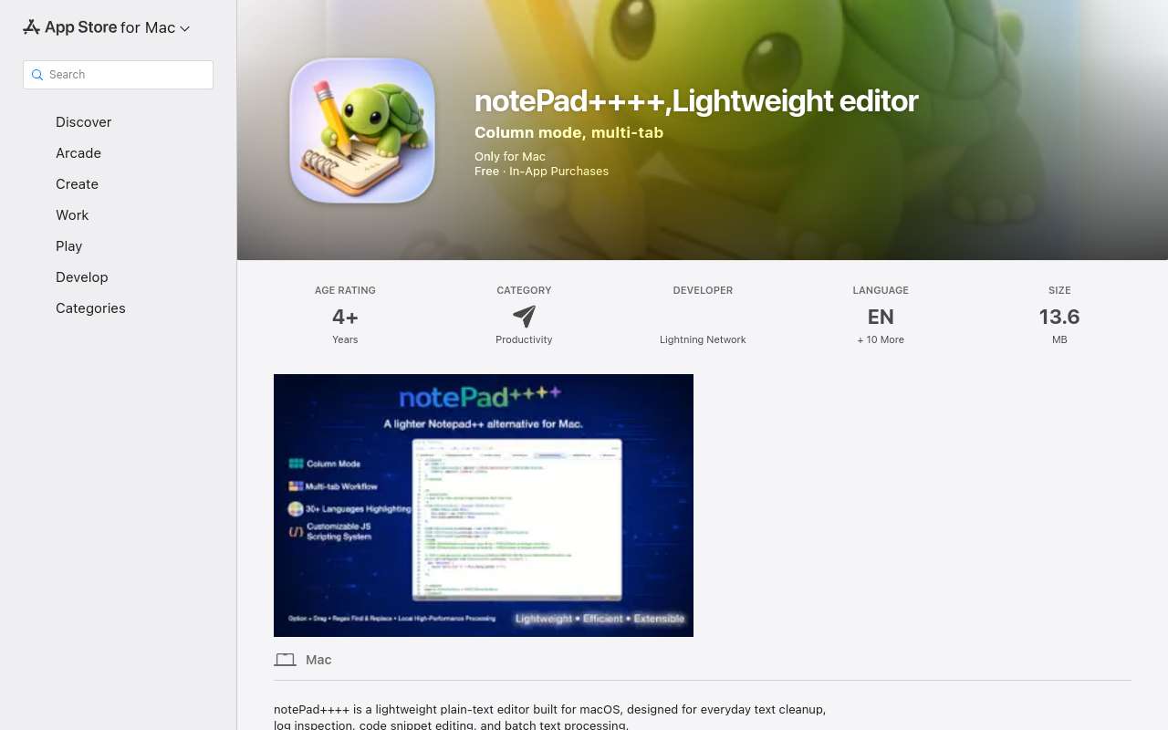 做了一个轻量的 Notepad++ for Mac 替代品，想听听大家意见