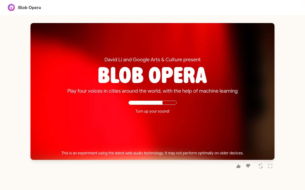 一个挺有意思的音乐小游戏 Blob Opera
