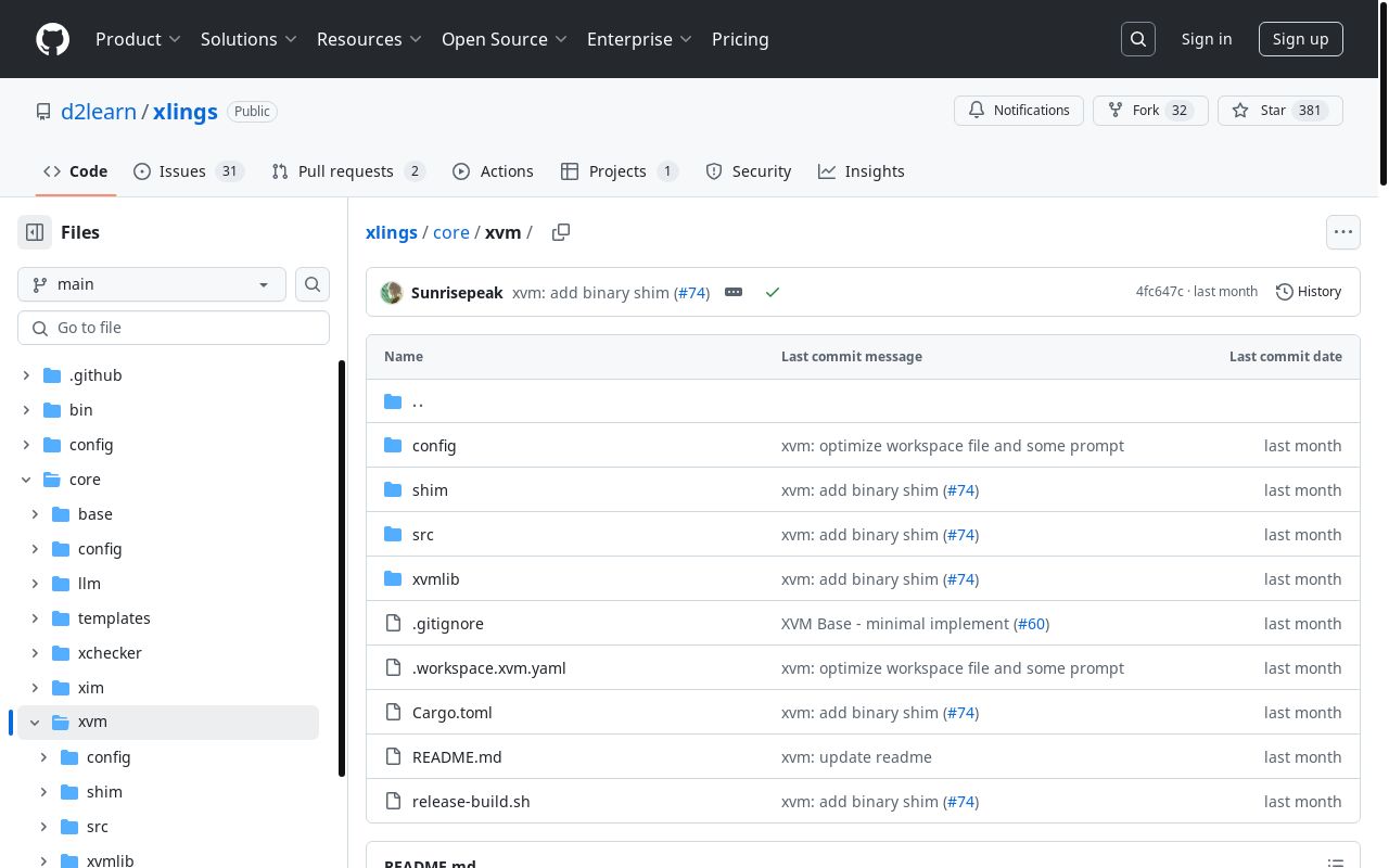 开源 XVM: 用 rust 写了一个跨平台&通用的多版本管理工具 - 支持(自定义)命令别名、多版本共存/管理、工作空间/环境隔离 (适配所有安装来源) - 前期阶段欢迎交流讨论