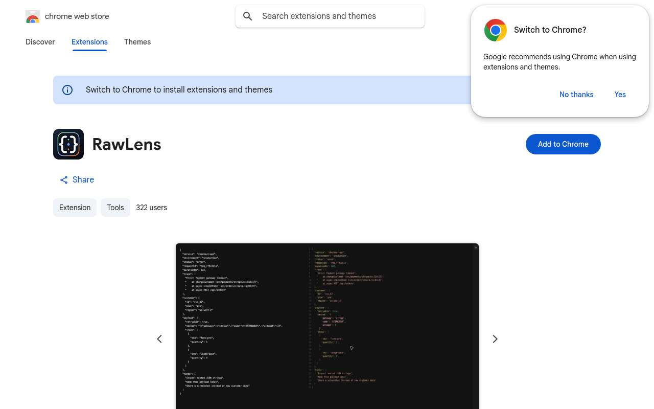 RawLens：嵌套 JSON 字符串格式化插件