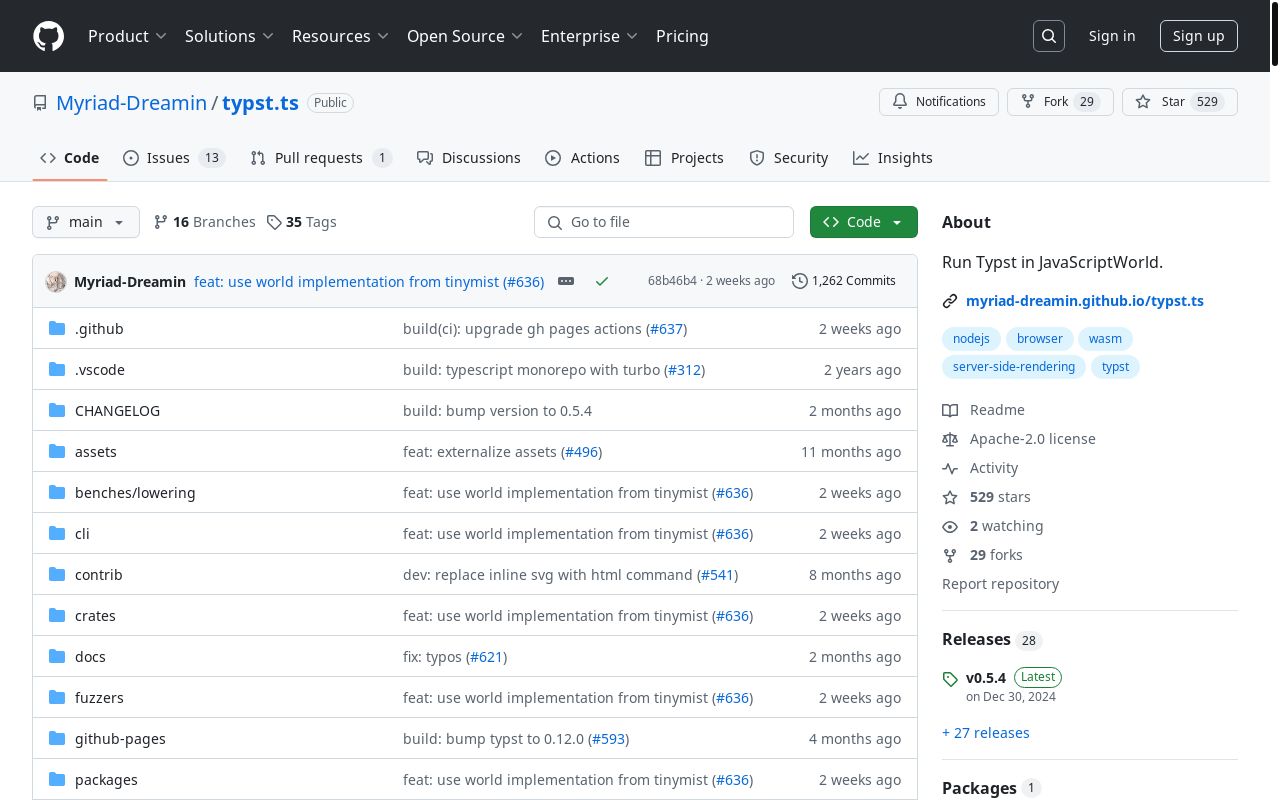 做了一个在线的 typst 编辑器