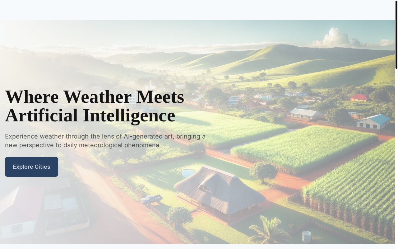 一个有趣的网站:全球城市 AI 艺术天气