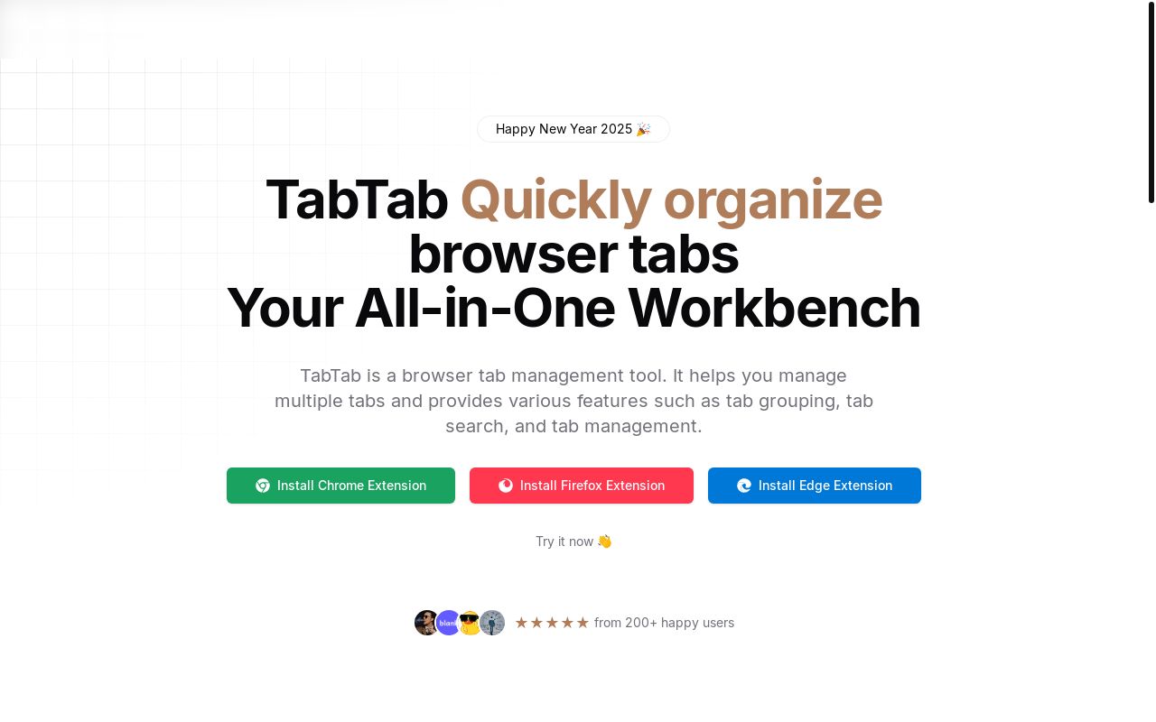 TabTab 简洁高效的浏览器书签管理工具