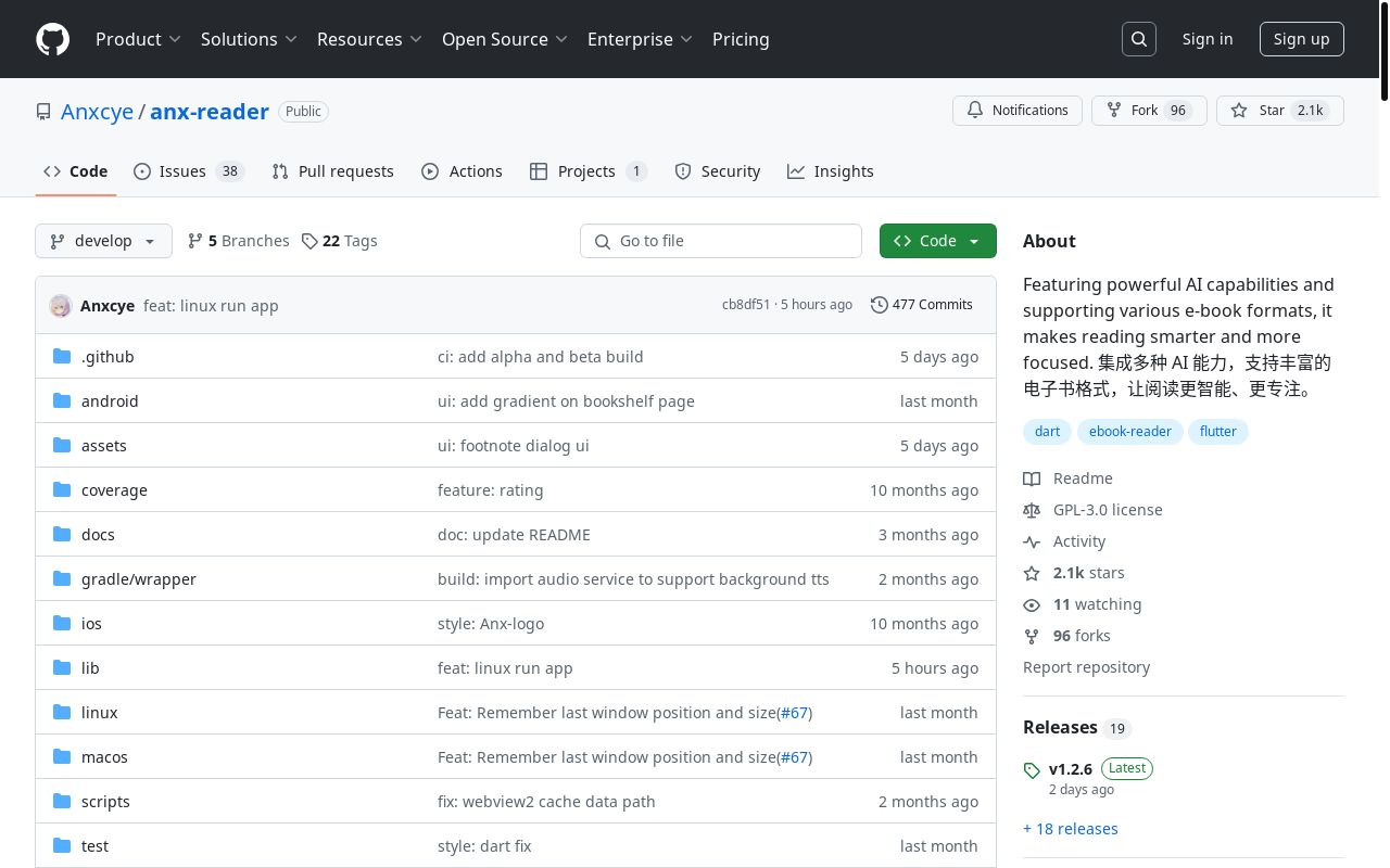 我的开源项目- 集成多 AI 引擎的跨平台电子书阅读器