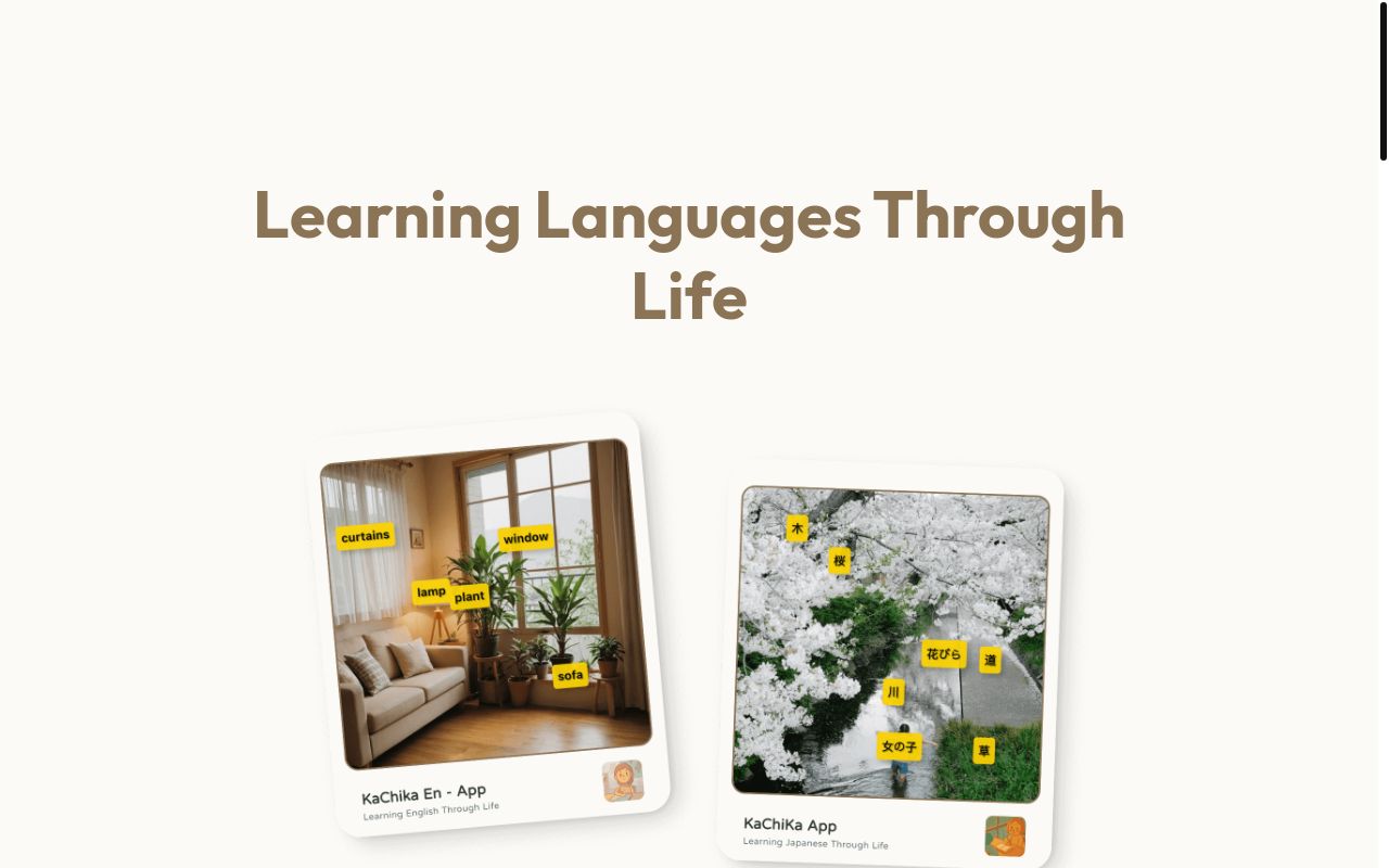 我做了个场景化记忆学习语言的应用: KaChiKa - 从生活中学习语言
