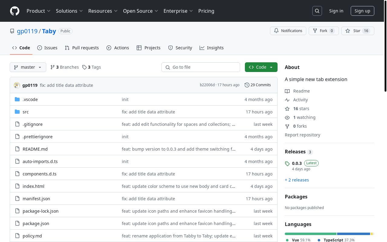 做的浏览器插件 Taby 支持主题模式了