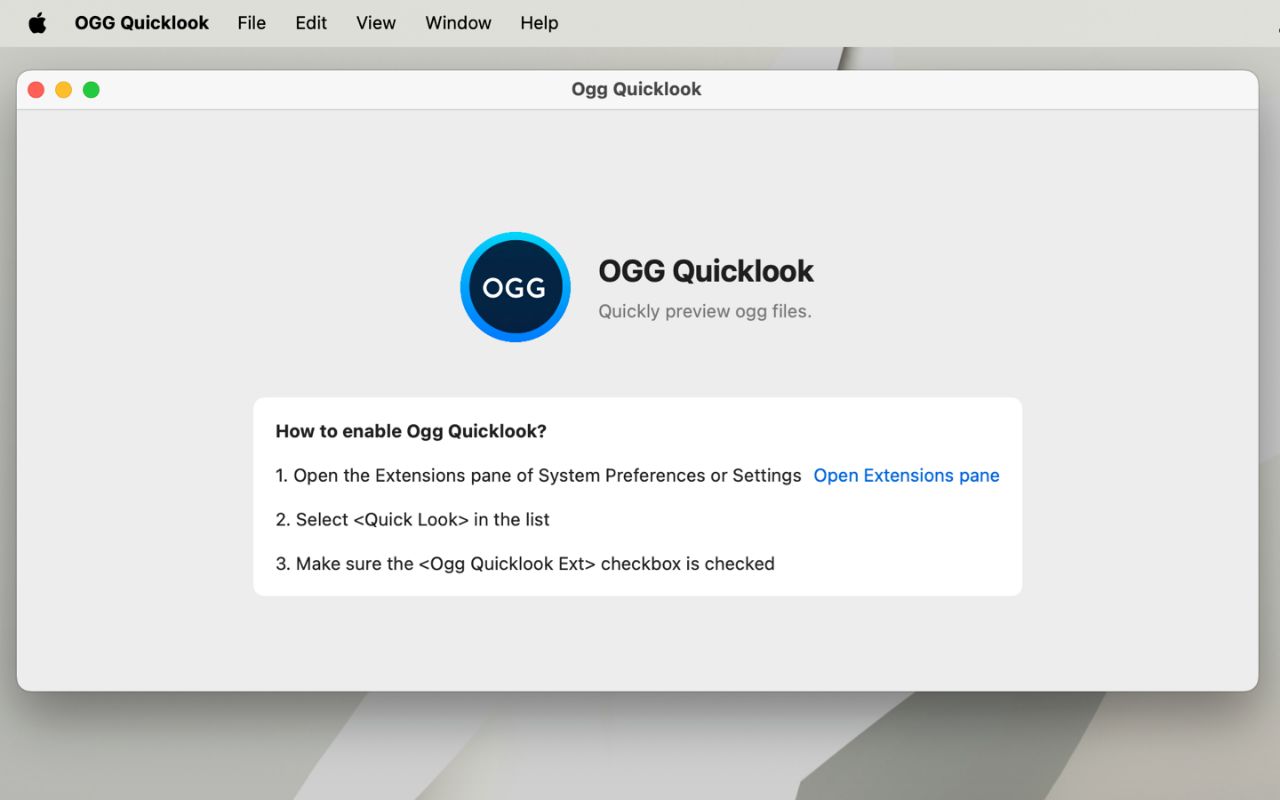 做了一款 Mac 上快速预览 Ogg 音频文件的 App