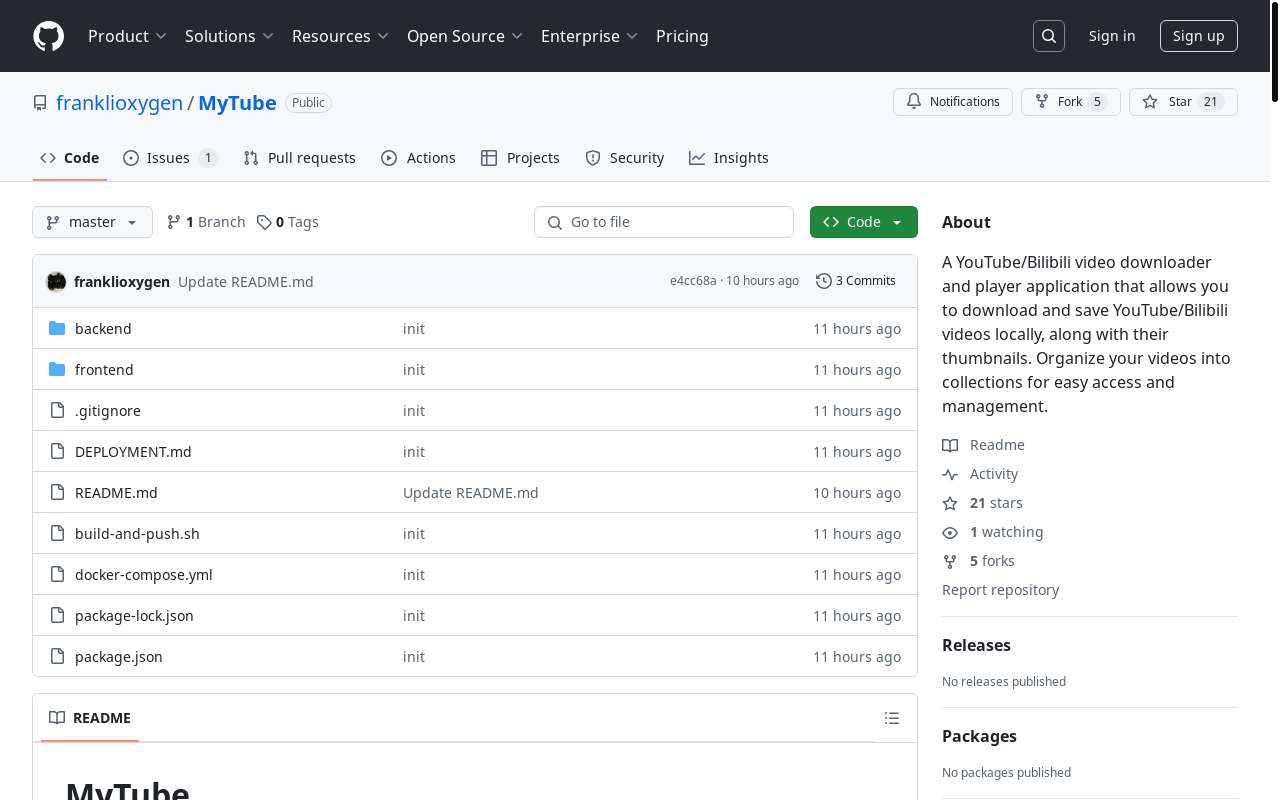 分享一个自己做的开源油管 B 站视频下载工具
