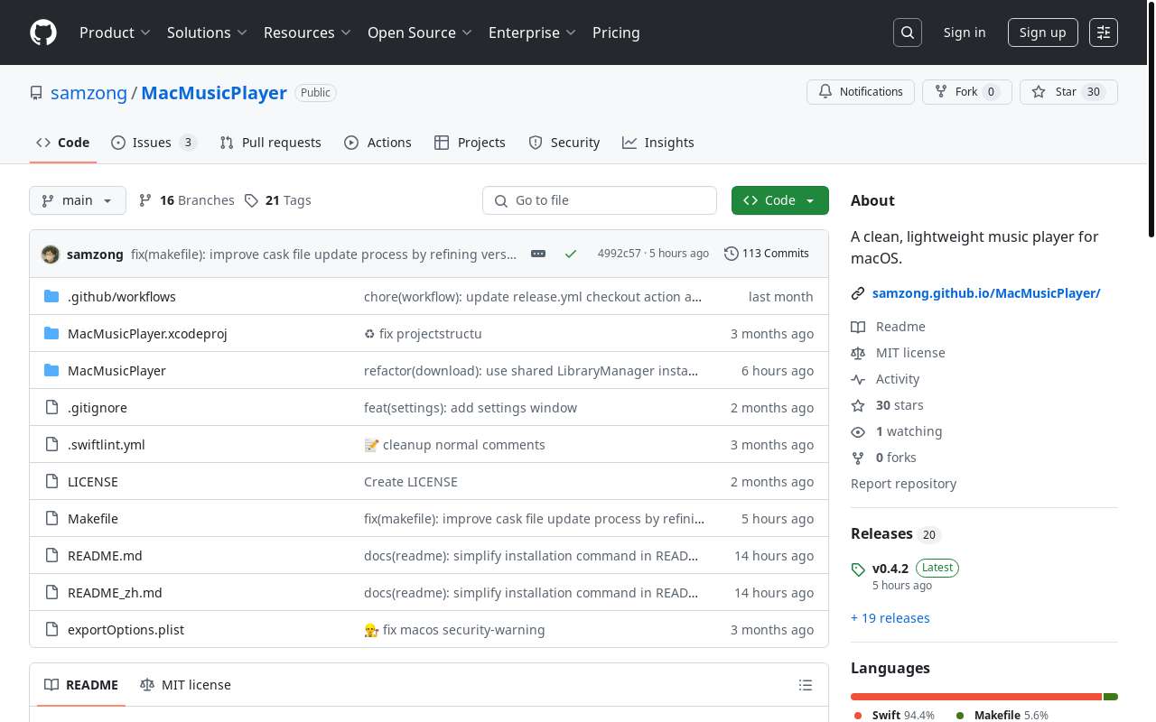 又又又一个 yt-dlp 包装的 Mac 音乐播放器,不过这次有点不一样~