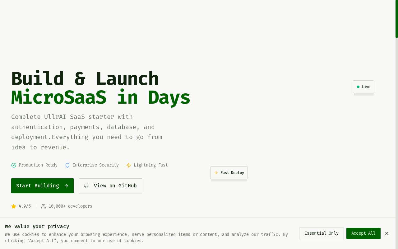 Vibe 了一个 _代码质量可能很高_ 脚手架, Gemini 给出的项目质量评估是 9.5/10...