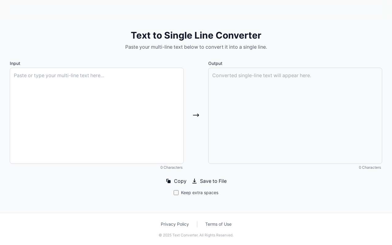 做了一个在线将多行文本转换成单行的在线工具, 欢迎体验