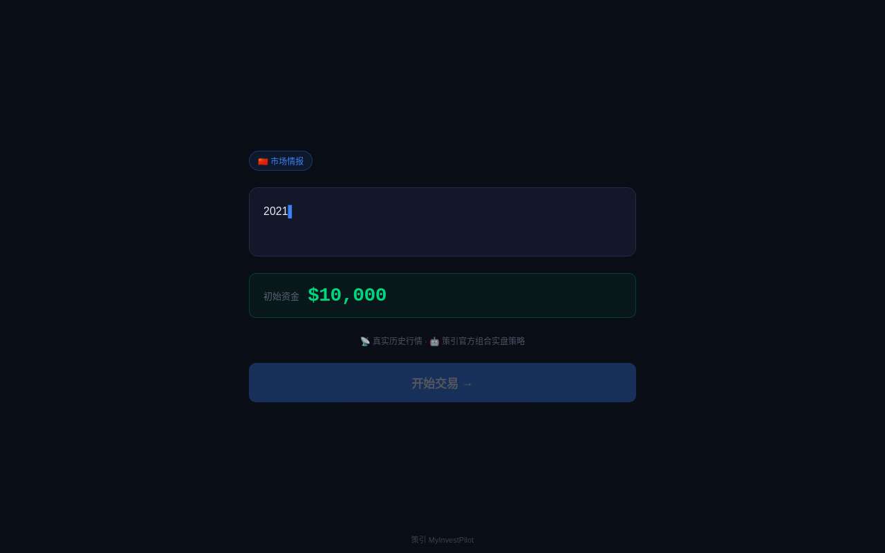 做了个投资策略小游戏,分享截图送一个月策引会员
