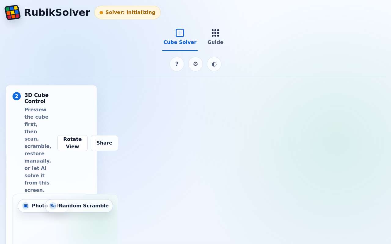 自己抽空 AI coding 魔方解码器,方便自己和玩魔方的人来使用玩玩