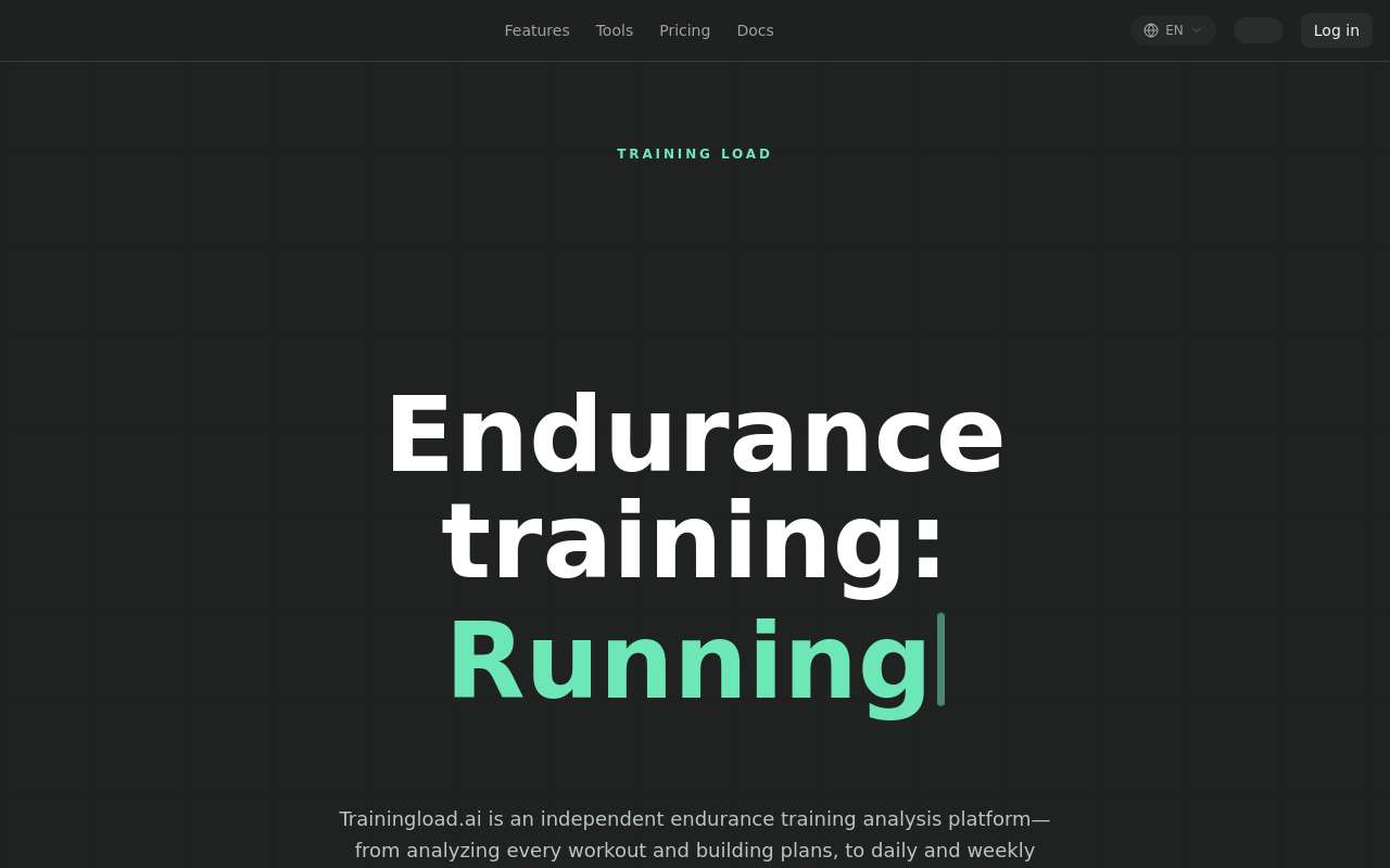 我们做了一个基于负荷的耐力训练平台 Trainingload.ai,想请跑步/骑行朋友试试